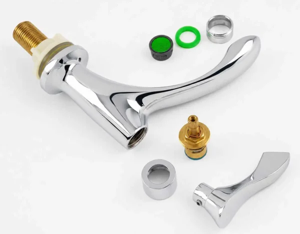Lõi van Ceramic Eurolife minh họa ứng dụng trong vòi lavabo lạnh có cấu hình tương thích